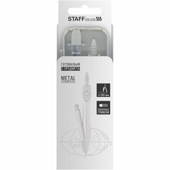 Готовальня STAFF &laquo;College&raquo; 2 предмета: циркуль 120 мм, запасные грифели, пластиковый пенал, дисплей, ассорти, 210862