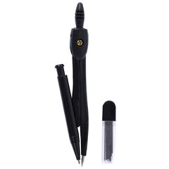 Готовальня STAFF &laquo;College&raquo; 9 предметов: циркуль 120 мм, чертежные принадлежности, механический карандаш, пластиковый пенал, 210863