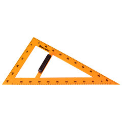 Набор чертежный для классной доски Compact (2 треугольника, транспортир, циркуль, складная линейка 100 см), BRAUBERG, 210872