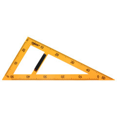 Треугольник прямоугольный для классной доски, пластиковый 50&times;30&times;50 см, с держателем, ПИФАГОР, 210874