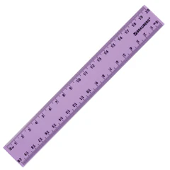 Линейки пластиковые 15, 20 см, пастельные, BRAUBERG, НАБОР 2 штуки, европодвес, 210886