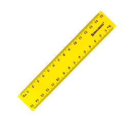 Линейки пластиковые 15, 20 см, неоновые, BRAUBERG, НАБОР 2 штуки, европодвес, 210887