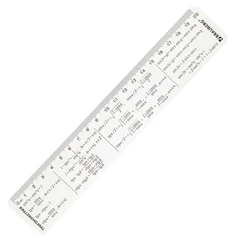 Линейка пластиковая 20 см BRAUBERG, справочная, тригонометрия, 210898