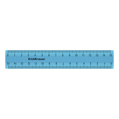 Набор чертежный малый ERICH KRAUSE &laquo;Standard&raquo; (линейка 15 см, треугольник, транспортир), голубой, 52991