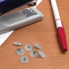 Кнопки канцелярские STAFF &laquo;EVERYDAY&raquo;, 12 мм х 100 шт., РОССИЯ, в картонной коробке, 220009