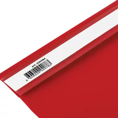 Скоросшиватель пластиковый BRAUBERG, А4, 130/<wbr/>180 мкм, красный, 220384