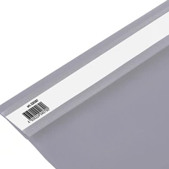 Скоросшиватель пластиковый BRAUBERG, А4, 130/<wbr/>180 мкм, серый, 220387