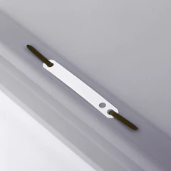 Скоросшиватель пластиковый BRAUBERG, А4, 130/<wbr/>180 мкм, серый, 220387