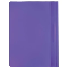 Скоросшиватель пластиковый BRAUBERG, А4, 130/<wbr/>180 мкм, фиолетовый, 220388