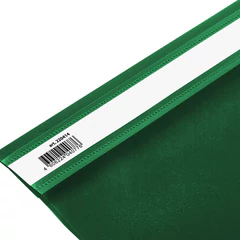 Скоросшиватель пластиковый BRAUBERG, А4, 130/<wbr/>180 мкм, зеленый, 220414