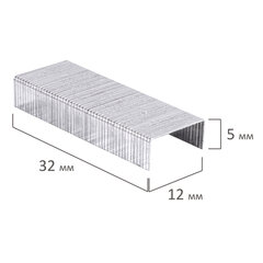 Скобы для степлера №24/<wbr/>6, 1000 штук, STAFF &laquo;EVERYDAY&raquo;, до 30 листов, 220429