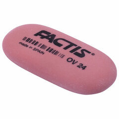 Ластик FACTIS OV 24 (Испания), 49&times;24&times;9 мм, цвет ассорти, овальный, мягкий, CMFOV24