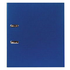 Папка-регистратор BRAUBERG с покрытием из ПВХ, 50 мм, синяя (удвоенный срок службы), 220888