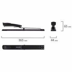 Степлер брошюровочный №24/<wbr/>6, 26/<wbr/>6 BRAUBERG &laquo;Universal&raquo;, до 25 листов, черный, 220942