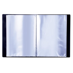 Папка 30 вкладышей BRAUBERG стандарт, черная, 0,6 мм, 221600