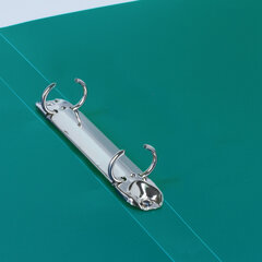 Папка на 2 кольцах BRAUBERG &laquo;Стандарт&raquo;, 25 мм, зеленая, до 170 листов, 0,8 мм, 221613