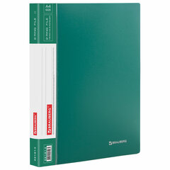 Изображение товара Папка на кольцах BRAUBERG Стандарт 25 мм А4 зеленая для документов