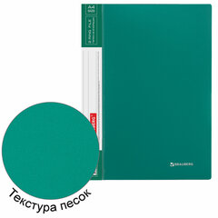 Папка на 2 кольцах BRAUBERG &laquo;Стандарт&raquo;, 25 мм, зеленая, до 170 листов, 0,8 мм, 221613