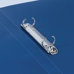 Папка на 2 кольцах BRAUBERG &laquo;Стандарт&raquo;, 25 мм, синяя, до 170 листов, 0,8 мм, 221615