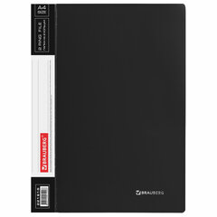 Папка на 2 кольцах BRAUBERG &laquo;Стандарт&raquo;, 25 мм, черная, до 170 листов, 0,8 мм, 221616