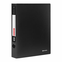 Изображение товара Папка на 2 кольцах BRAUBERG «Стандарт», 40 мм, черная, до 300 листов, 0,9 мм, 221618