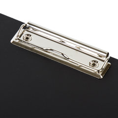 Папка-планшет BRAUBERG &laquo;Стандарт&raquo;, А4 (310&times;230 мм), с прижимом и крышкой, пластик, черная, 0,9 мм, 221646