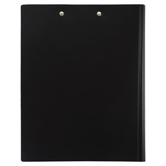 Папка-планшет BRAUBERG &laquo;Стандарт&raquo;, А4 (310&times;230 мм), с прижимом и крышкой, пластик, черная, 0,9 мм, 221646