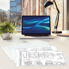 Папки-файлы БОЛЬШОГО ФОРМАТА (297&times;420 мм), А3, ГОРИЗОНТАЛЬНЫЕ, КОМПЛЕКТ 50 шт., 45 мкм, BRAUBERG, 221715