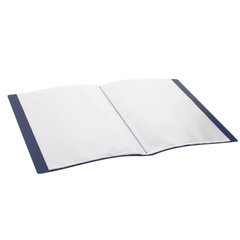 Папка 40 вкладышей BRAUBERG &laquo;Contract&raquo;, синяя, вкладыши-антиблик, 0,7 мм, бизнес-класс, 221777