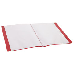 Папка 40 вкладышей BRAUBERG &laquo;Contract&raquo;, красная, вкладыши-антиблик, 0,7 мм, бизнес-класс, 221778