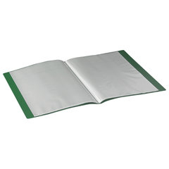 Папка 40 вкладышей BRAUBERG &laquo;Contract&raquo;, зеленая, вкладыши-антиблик, 0,7 мм, бизнес-класс, 221779