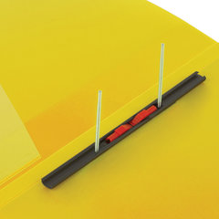 Папка с металлическим скоросшивателем и внутренним карманом BRAUBERG &laquo;Contract&raquo;, желтая, до 100 л., 0,7 мм, бизнес-класс, 221785