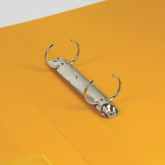 Папка на 2 кольцах BRAUBERG &laquo;Contract&raquo;, 35 мм, желтая, до 270 листов, 0,9 мм, 221795