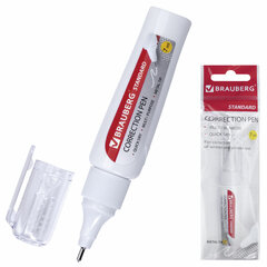 Ручка-корректор BRAUBERG &laquo;Standard&raquo;, 7 мл, металлический наконечник, в упаковке с подвесом, 222058