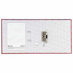 Папка-регистратор BRAUBERG, ламинированная, 75 мм, шотландка, 222074