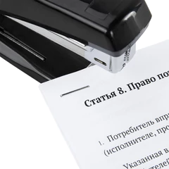 Скобы для степлера №24/<wbr/>6, 1000 штук, ОФИСМАГ, до 30 листов, 222086