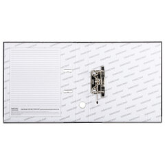 Папка-регистратор ОФИСМАГ, фактура стандарт, с мраморным покрытием, 50 мм, черный корешок, 222096