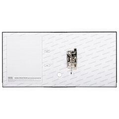 Папка-регистратор ОФИСМАГ, фактура стандарт, с мраморным покрытием, 75 мм, черный корешок, 222097