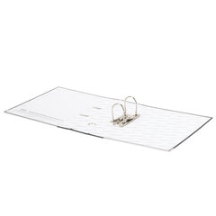 Папка-регистратор ОФИСМАГ, фактура стандарт, с мраморным покрытием, 75 мм, черный корешок, 222097