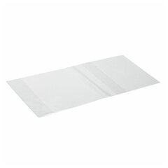 Обложки ПВХ для учебников МАЛОГО ФОРМАТА, КОМПЛЕКТ 15 шт., ПЛОТНЫЕ, 110 мкм, 232х450 мм, универсальные, прозрачные, 15.13