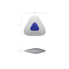 Ластик ERICH KRAUSE &laquo;SmartWay Mini Triangle&raquo;, 37&times;35&times;9 мм, белый, треугольный, пластиковый держатель, 45552