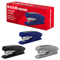 Степлер №24/<wbr/>6 ERICH KRAUSE &laquo;Elegance&raquo;, до 30 листов, с резиновой накладкой, ассорти, 2244