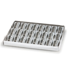 Точилка BRAUBERG &laquo;Style&raquo;, металлическая клиновидная, в картонной коробке, 222484