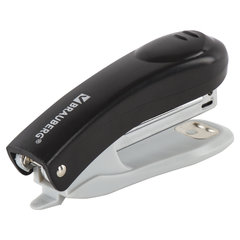 Степлер №10 BRAUBERG &laquo;Original&raquo;, до 12 листов, с антистеплером, черный, 222529