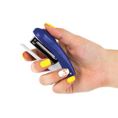 Степлер №10 BRAUBERG &laquo;Original&raquo;, до 12 листов, с антистеплером, синий, 222530