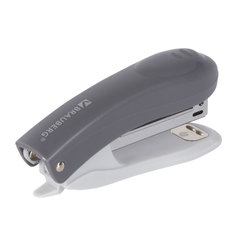 Степлер №10 BRAUBERG &laquo;Original&raquo;, до 12 листов, с антистеплером, серый, 222531