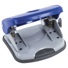 Дырокол BRAUBERG &laquo;Original&raquo;, до 25 листов, синий, 222543