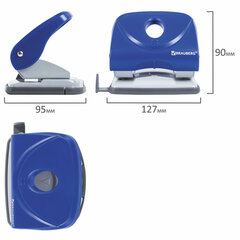 Дырокол BRAUBERG &laquo;Original&raquo;, до 25 листов, синий, 222543