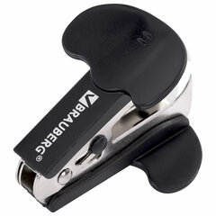 Антистеплер для скоб № 10 и № 24/<wbr/>6, BRAUBERG &laquo;Classic&raquo;, с фиксатором, черный, 222547