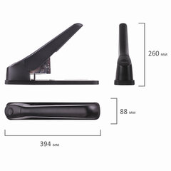 Степлер МОЩНЫЙ №24/<wbr/>6-23/<wbr/>24 BRAUBERG &laquo;Heavy duty MX&raquo;, до 200 листов, черный, 222564